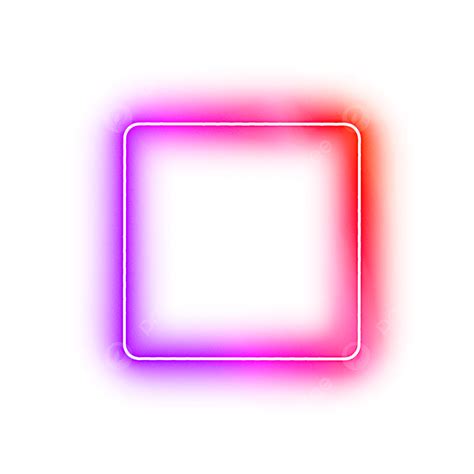 Neon Squares Clipart Png Images Neon Square Frame Neo