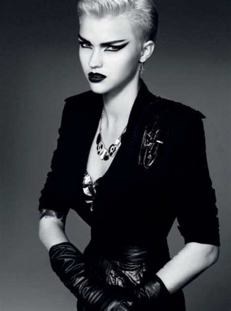 Simply Fierce Black And White Makeup Rock Makeup Ruby Rose