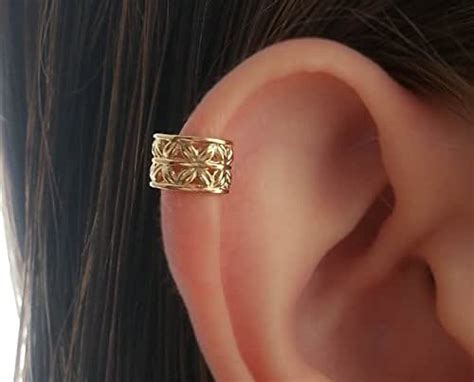 Amazon Com Ear Cuff Earring Helix Earcuff Gold Filled Wrap Non