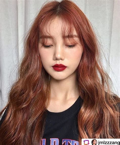 💕 요즘 바삐 살아서 감사 Korean Hair Color Hair Color Asian Ginger Hair Color