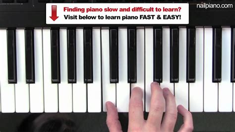 How To Play C Major Chord Piano Lesson Easy Beginners Free Online