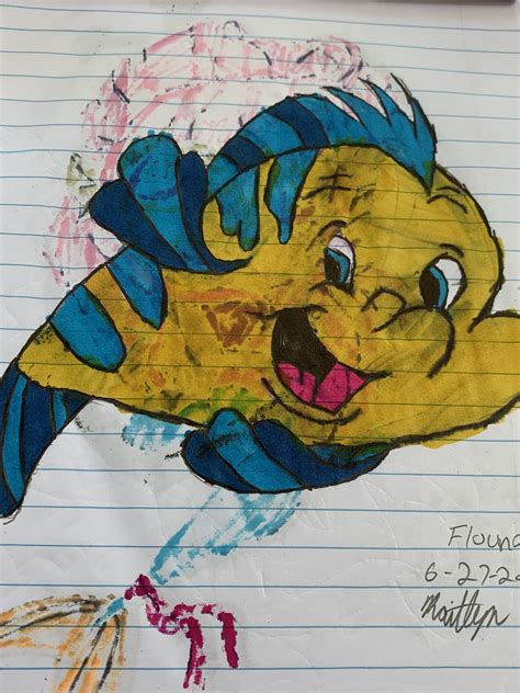 Flounder From Disneys 1989 The Little Mermaid By Artfreak1993 On Deviantart