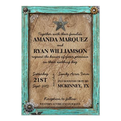 Book your photographer and if you want one, a videographer. Rustic Country Western Wedding Invitation | Zazzle.com