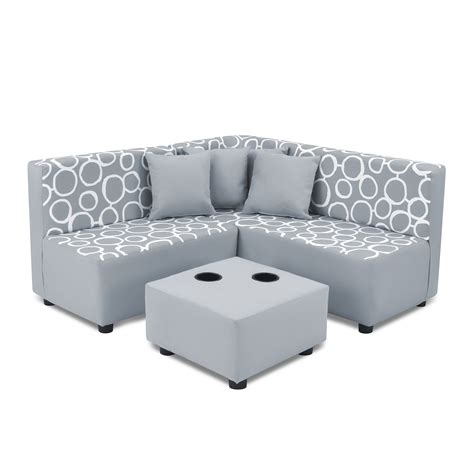 Kids and clutter are synonymous; Kangaroo Trading Co. Sectional Sofa Set - Freehand Storm ...