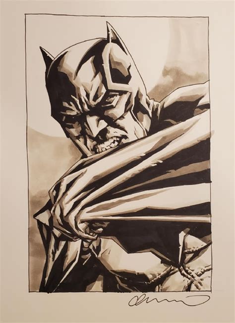 Lee Bermejo Batman In Ty Ps Commissions And Sketches Comic Art