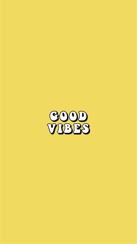 Good Vibes Only 🌞 Yellow Aesthetic Watch Wallpaper Cute Wallpapers