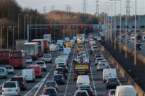 Traffic On British Motorway M1 Stock Photo Download Image Now Istock