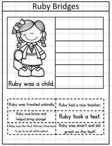 Ruby bridges writing was last modified: Ruby Bridges Activities Black History Month Readers Ruby ...