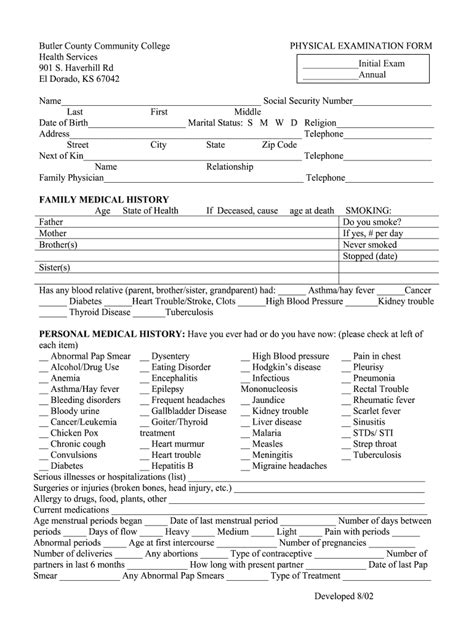 College Physical Form Fill Out And Sign Online Dochub