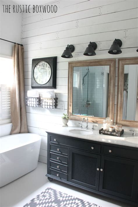 Docklands round black bathroom mirror notjusttaps co uk. Farmhouse Decor Ideas For The Bathroom | Modern farmhouse ...