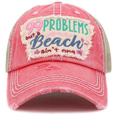 99 Problems But A Beach Aint One Vintage Ball Cap