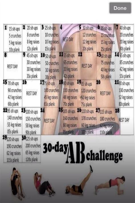 Pin By Jacqueline Kowal On Workout Twerkout 30 Day Ab Challenge Ab Challenge 30 Day Abs