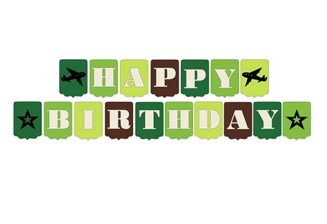 Army Birthday Military Happy Birthday Banner Custom Name Etsy