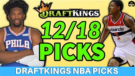 The first pick is awarded to the team that wins the nba draft lottery; DRAFTKINGS NBA PICKS WEDNESDAY 12/18 PICKS | NBA DFS PICKS ...