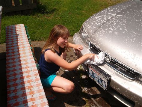 Us Girls Click On Each Picture To Enlarge Christine Still Likes To Wash The Car But That Is