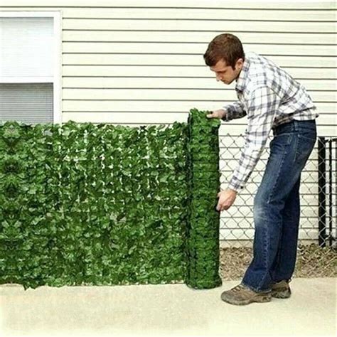 Garden Plant Fence Artificial Faux Green Leaf Privacy Screen Etsy In