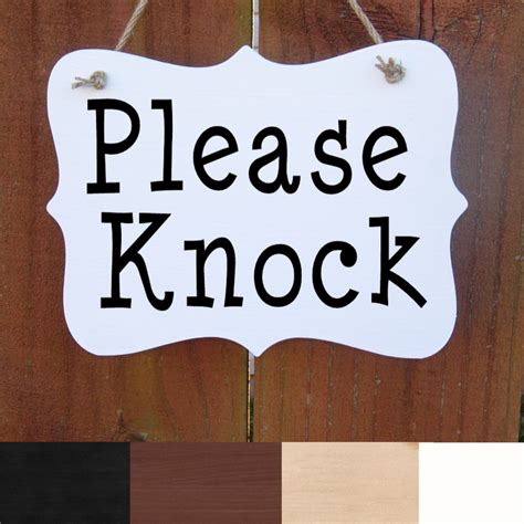 please knock sign office sign front door sign business etsy hong kong