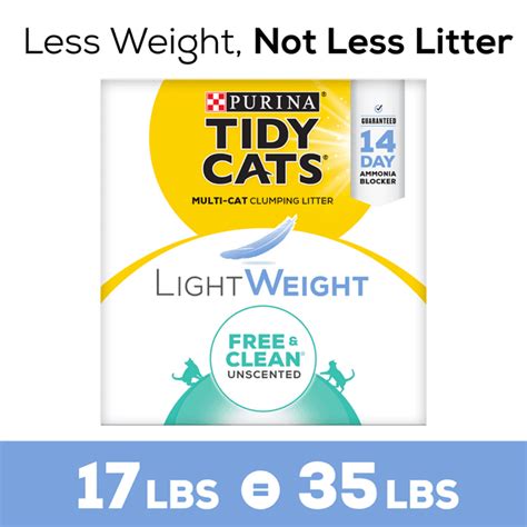 Purina Tidy Cats Low Dust Clumping Cat Litter Lightweight Free