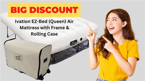 Ivation Ez Bed Queen Air Mattress With Frame And Rolling Case Full Review Mattress Youtube