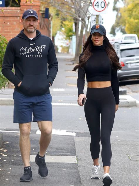 Collingwood Afl Coach Nathan Buckley And Girlfriend Alex Pike Seen In Melbourne Au