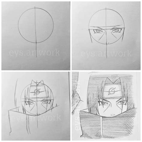 Four Different Views Of The Same Persons Face And Their Own Drawing