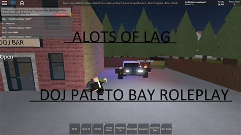 Roblox Doj Paleto Bay Roleplay Part 1 Alots Of Lag Youtube
