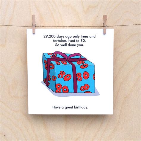 Funny 80th Birthday Card Funny 80 Card 80th Birthday Card