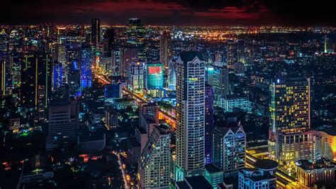 Bangkok Thailand Night City Wallpapers 1920x1080 908382