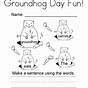 Groundhog Day Worksheets For Preschoolers