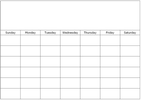 Printable Blank Monthly Calendar Page Printable Calendar 2023