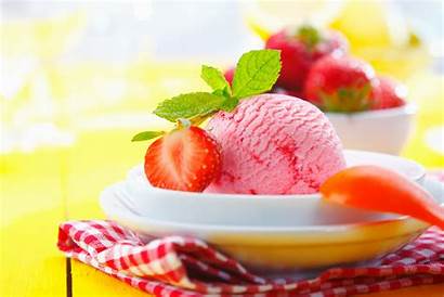 Ice Cream Strawberry Wallpapers Plate