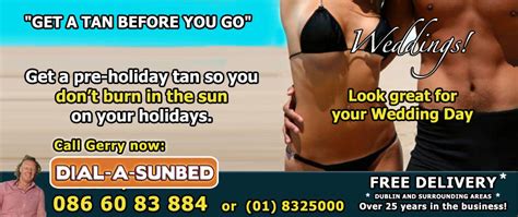 dial a sunbed pre holiday tan dublin