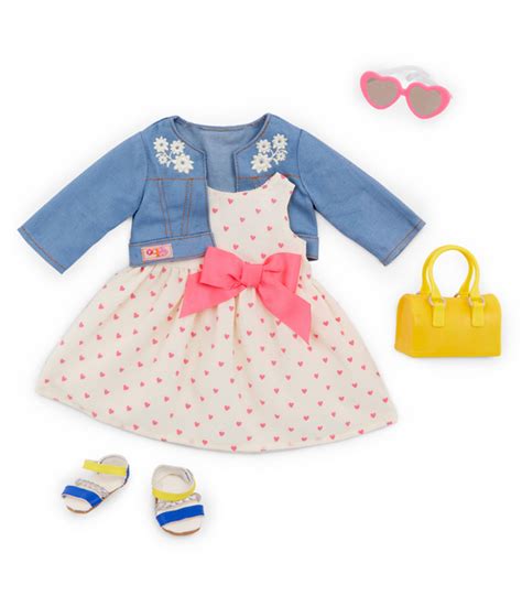 our generation 46cm doll bright as the sun jacket and dress outfit target australia