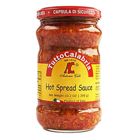 Tutto Calabria Hot Spread Sauce 102 Oz Jar Gourmet Food And Wine