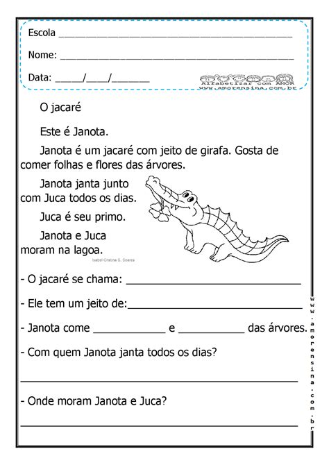 Textos Pequenos Com Perguntas