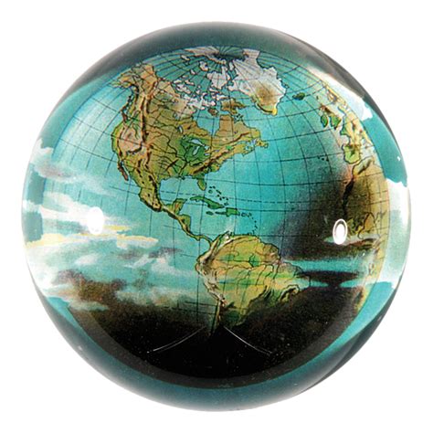 John Derian World Globe Dome Paperweight