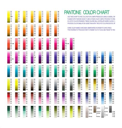 Where Can I Get A Pantone Color Chart