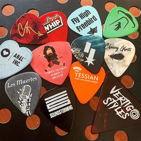 100 Custom Guitar Picks Celluloid Customize With Your Own Photo Or