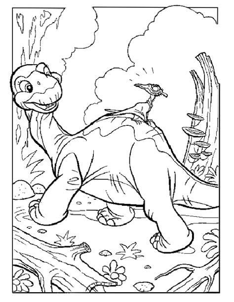 Land before time coloring pages to download and print for free