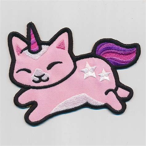 Unicorn Cat Patch Sew On Patch Applicae Patches For Jackets Etsy