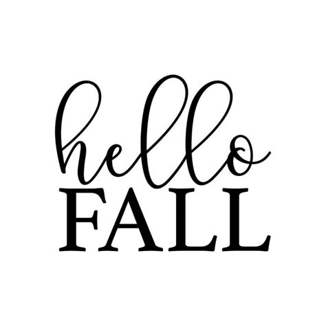 Hello Fall Sign For Home Farmhouse Fall Svg