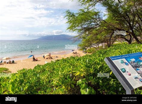 Wailea And Palauea Beach Maui Stock Photo Alamy