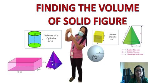 How To Find The Volume Of Solid Figure Math Youtube