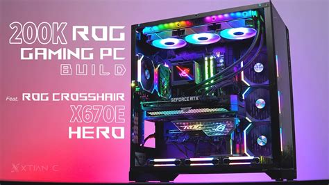 200k Rog Gaming Pc Build Feat Rog Crosshair X670e Hero Ryzen 5 7600x