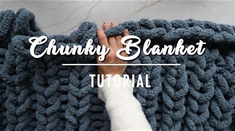 🧶 Hand Knitting Blanket 🧶 Tutorial Diy Chunky Knit Blanket Step By