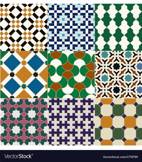 Seamless Moroccan Islamic Tile Pattern Royalty Free Vector