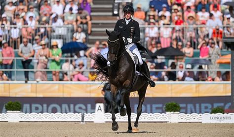 European Dressage Championships Freestyle Frederic Wandres Leads