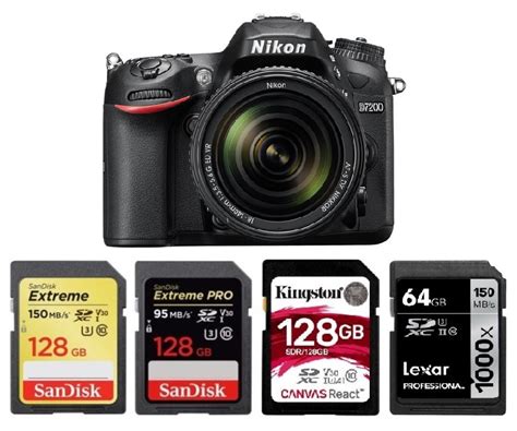 Best Memory Cards For Nikon D7200 Camera Times