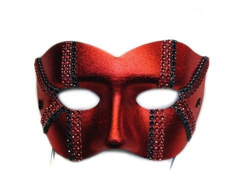 Daredevil Mens Red Masquerade Ball Mask A 2101 E