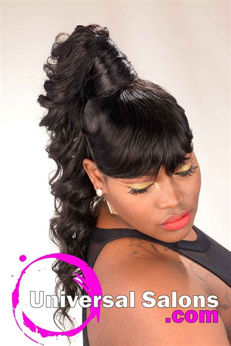 Long Ponytail Hairstyle For Black Women From Amber Mcclain